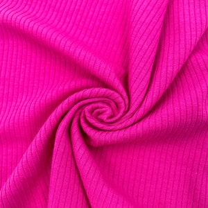 57/58" Poly Rayon Spandex 4x2 Rib Knit Fabric by the Yard- Style 753