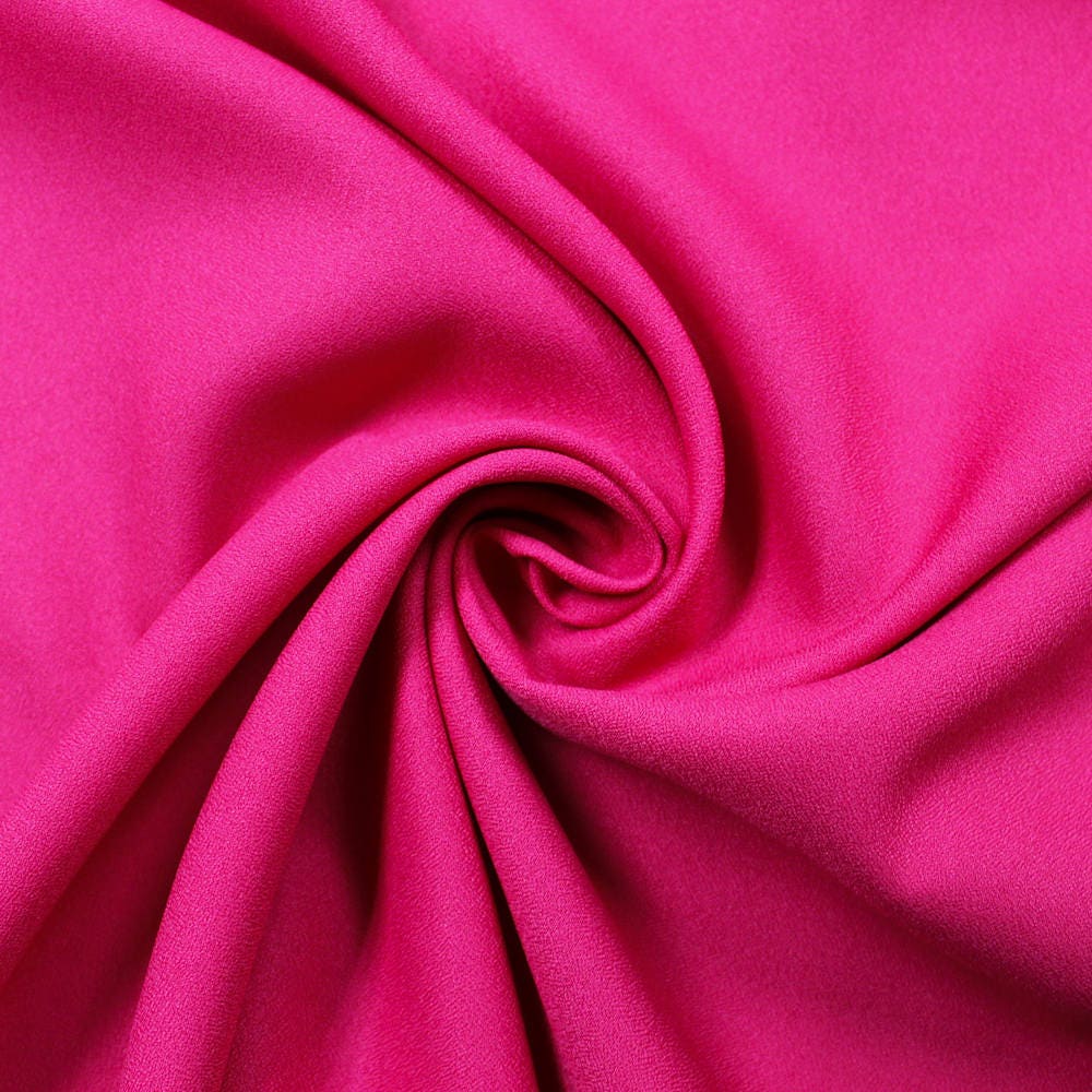 Baroque Pattern Fabric Pink Silky Crepe Fabric Panel Fabric 
