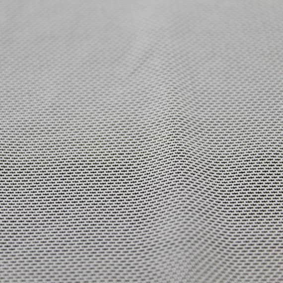 Off White Stretch Power Mesh Fabric by the Yard, Soft Sheer Drape
