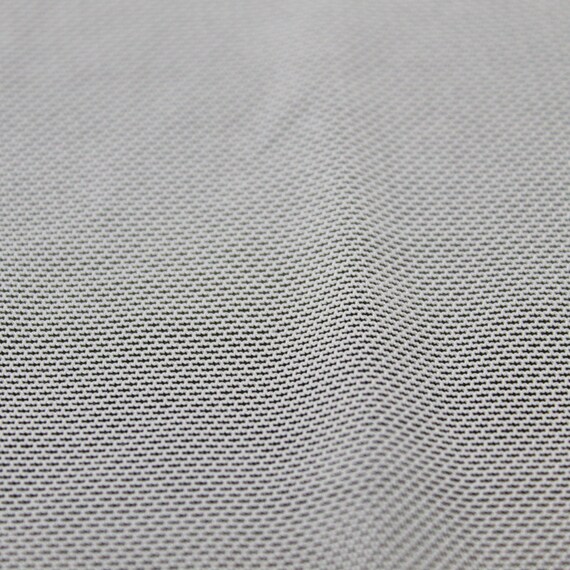 Off White Stretch Power Mesh Fabric by the Yard, Soft Sheer Drape