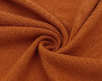 Copper Stretch Jersey with Merino-like Wool Brush Hacci Brush Fabric - Style 495