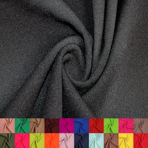 59&quot; Scuba Crepe Techno Polyester Spandex Stretch Fabric 230gsm by the Yard (SKU-702).