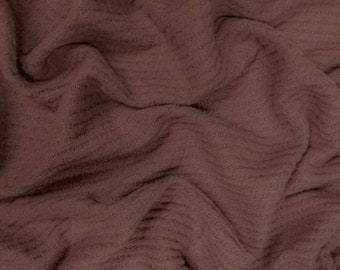 Mauve Deep Waffle Brush Poly Rayon Spandex Knit Fabric by the Yard- Style 707