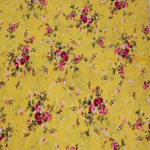 55&quot; Wide Printed 100% Rayon Challis Fabric by The Yard-155 GSM, Lightweight, Non-Stretched- Home Decor & DIY - Style P-1714-698