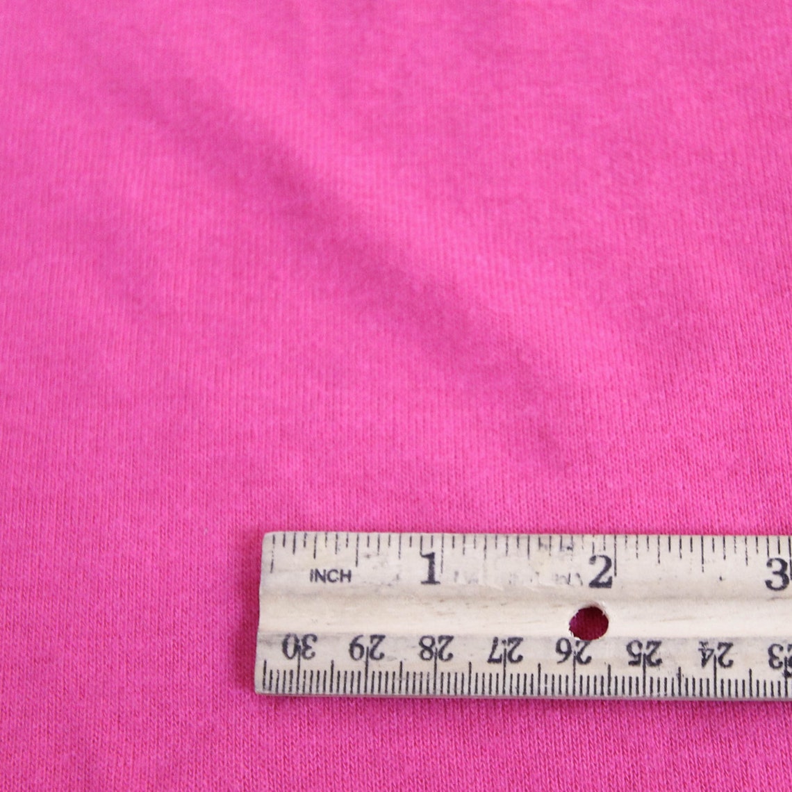 Hot Pink Stretch Jersey With Merinolike Wool Brush Hacci Etsy