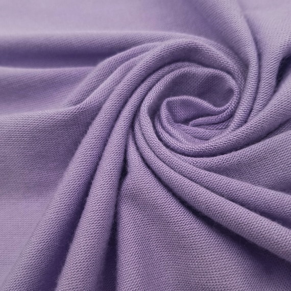 Light Lavender Medium Weight Rayon Spandex Jersey Knit Fabric by the Yard 1  Yard Style 409 