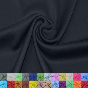 60" brede interlockvoering van 100% polyester: lichtgewicht gebreide stof op maat gesneden voor kleding, gordijnen, schoolprojecten en feestdecoraties. #13100