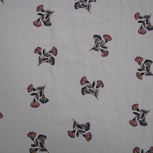 Offwhite Blush Floral Design Printed 100% Polyester Woven fabric by the Yard- Style P-128-688