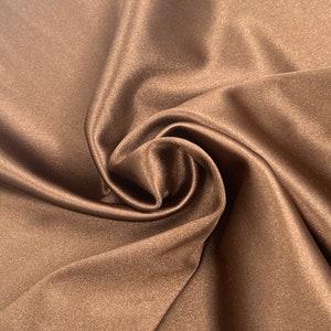 Toffee Stretch Shiny Casino Fabric by the Yard - Style 842