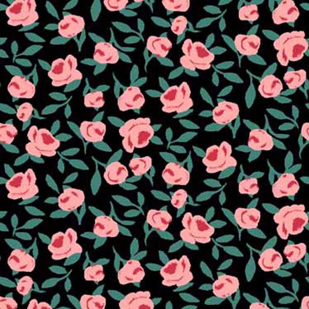 2 Colors Ditsy Floral Pattern Printed on Double-sided Brushed - Etsy