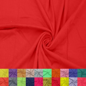 60&quot; Wide Rayon Spandex Jersey Knit Fabric by the Yard, 4-Way Stretch 200GSM -Breathable, Apparel, Decoration & Crafts. Style  #406