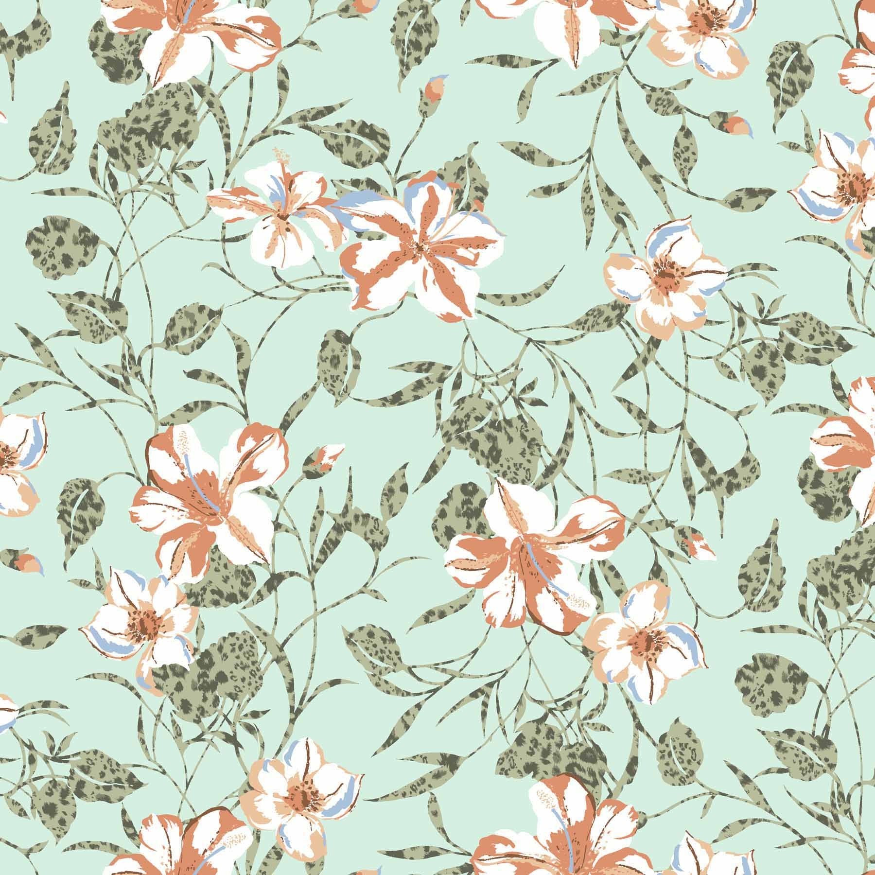 Medium Floral Pattern Printed on Rayon Crepon Fabric Dress - Etsy