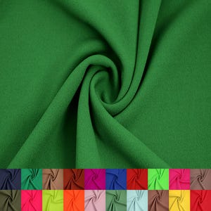 59&quot; Scuba Crepe Techno Polyester Spandex Stretch Fabric 230gsm by the Yard (SKU-702).