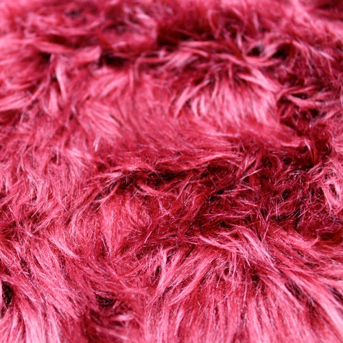 Candy Shag Faux Fur Fabric BUBBLE GUM Sold by the Yard | Etsy