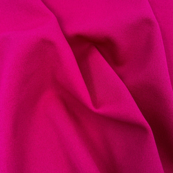 Magenta Scuba Crepe Techno Knit Fabric by the Yard-Style 702