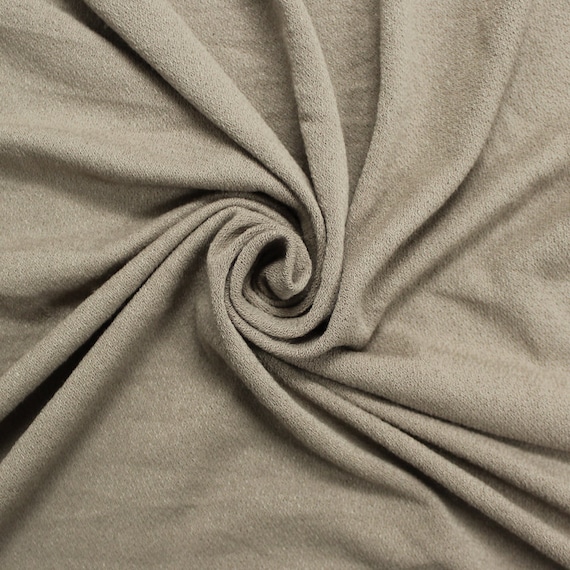 Taupe Crepe Viscose Fabric by the yard - 550