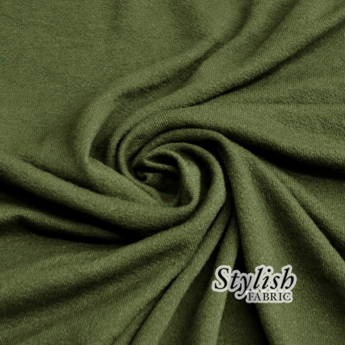 Olive Crepe Viscose Fabric Jersey Knit Viscose Jersey Fabric Etsy