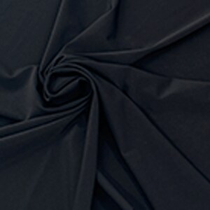 Black 2x2 Rib Knit Cotton Spandex Fabric by the Yard 360GSM 11/20