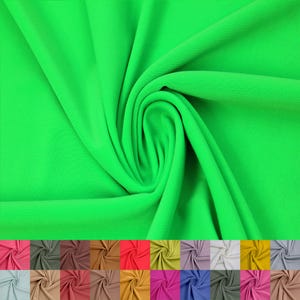 60” ITY Jersey Knit Poly Spandex Fabric - 229 GSM, Medium Weight, 4-Way Stretch, Anti-Wrinkle & Breathable. #460