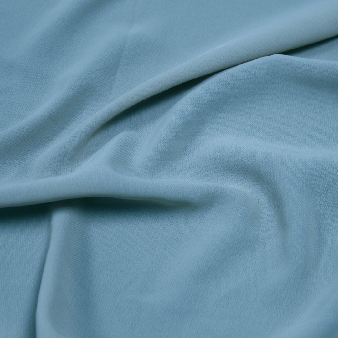 Blue Steel 59'' Poly Hi-twist Chiffon Fabric by the - Etsy