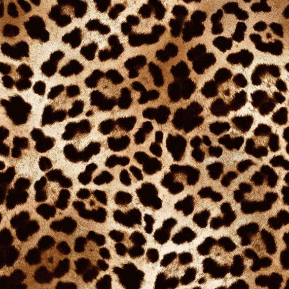 Black Golden Brown Leopard Pattern Prints on Rayon Spandex - Etsy