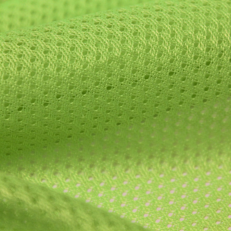 Lime Micro Mesh Knit Fabric by the Yard Football Fabric - Etsy
