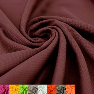 60&quot; 100% Polyester Dimple Sports Mesh Fabric – 2-Way Stretch, Breathable, Anti-Wrinkle (180 GSM). Maroon - 2001