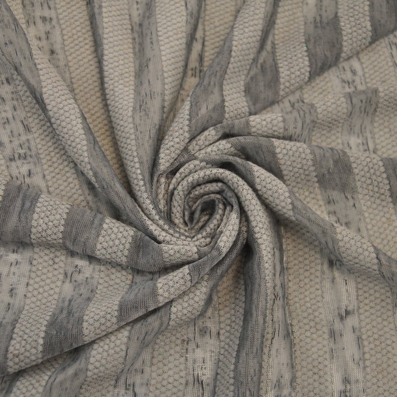 Silver Stripe Jersey Knit Fabric Stripe Jersey Knit Fabric Etsy