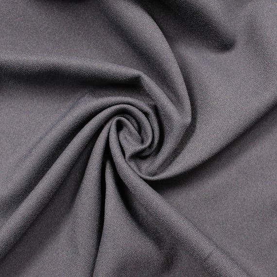 Charcoal 60 Poly Crepe Fabric by the Yard Style 3060 | Etsy