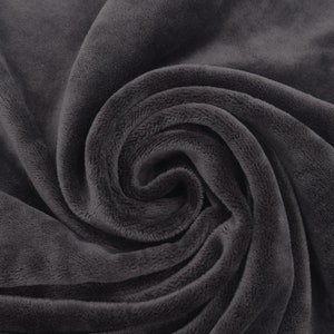Black Cotton Velour Fabric