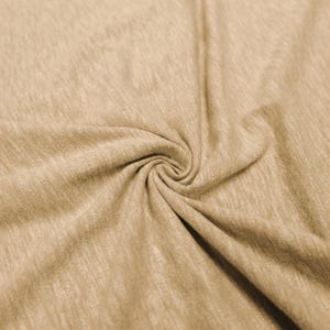 Tan 59 ""Super Slub Poly Cotton Spandex Meterware Meterware - Style 696."