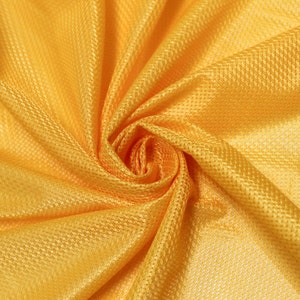 Gold Micro Mesh Knit Fabric by the Yard, Football Fabric, Soccer Fabric, Basketball Jersey Fabric - 1 Yard Style 2004