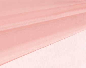 Dusty Pink Organza Fabric by the Yard, Wedding Decoration Organza Fabric, Sheer Fabric - Style 1901