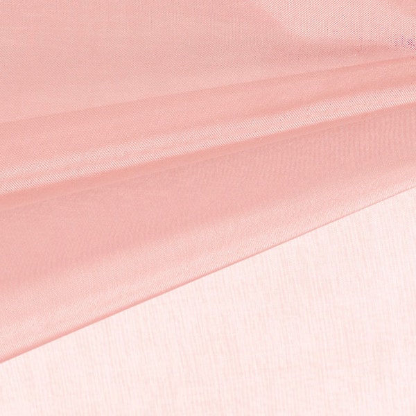 Dusty Pink Organza Fabric by the Yard, Wedding Decoration Organza Fabric, Sheer Fabric - Style 1901