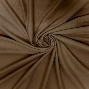 Tessuto scamosciato elasticizzato color cammello tagliato su misura - 1 iarda Stile 598