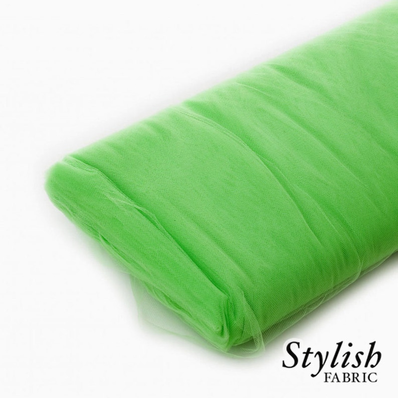Wholesale Tulle Tulle Net Fabric -40 Yard Bolt- Style 2601 Light Green Tulle Fabric Wedding Tulle Fabric Tulle Party Decoration Fabric