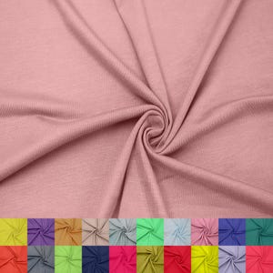 60" Wide Rayon Spandex Jersey Knit Fabric by the Yard, 4-Way Stretch 200GSM -Breathable, Apparel, Decoration & Crafts. Peach  #406