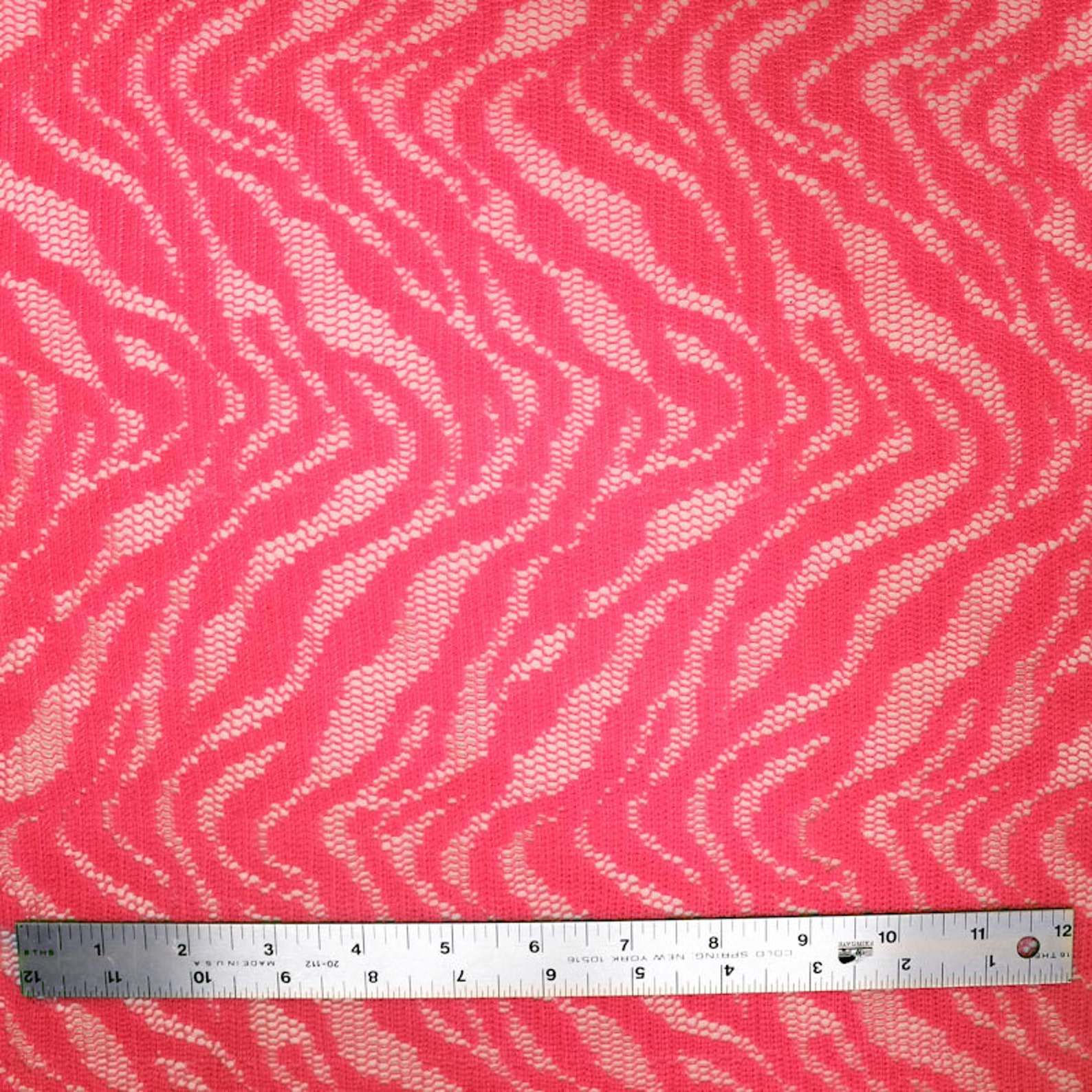 Neon Hot Pink Zebra Safari Pattern Lace Fabric by the Yard 1 Etsy