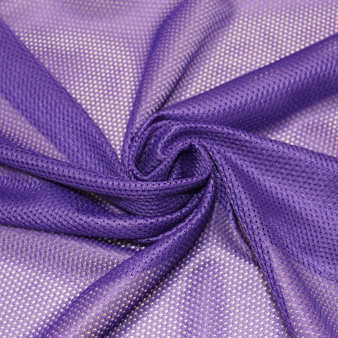 Purple Micro Mesh Knit Fabric by the Yard Football Fabric Etsy