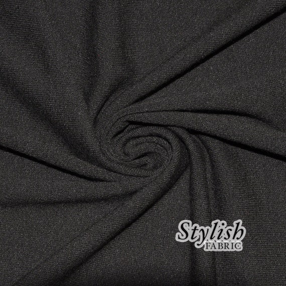 Opdage Gætte syg Black Crepe Viscose Fabric Jersey Knit Viscose Jersey Fabric - Etsy