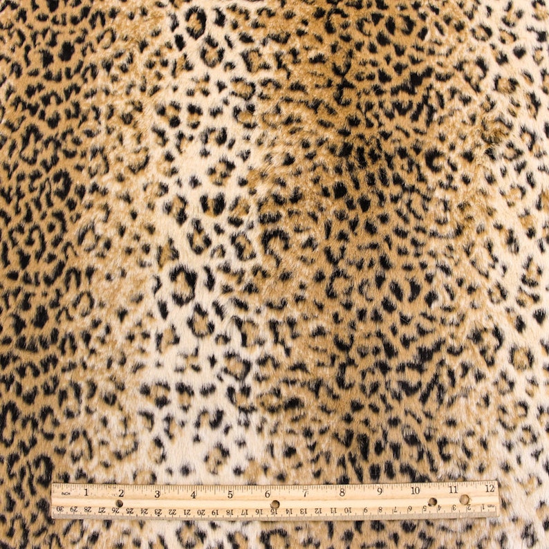 Faux Fur Fabric Leopard by the Yard for Costume Throws Home - Etsy