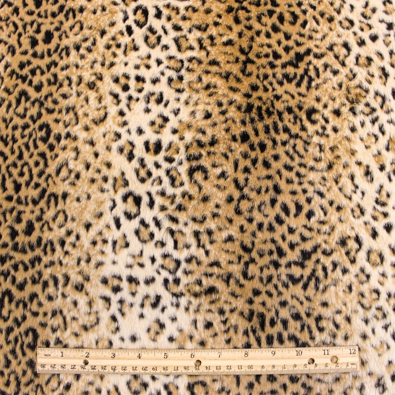 Faux Fur Fabric Leopard by the Yard for Costume Throws Home | Etsy