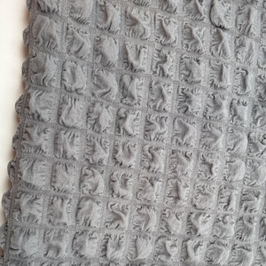 57/58&quot; Gray Poly Spandex Bubble Fabric by the Yard. Fabric for Party Decoration, Backdrop, Drapery, Decoration - Style 812