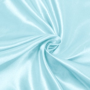 Light Aqua Bridal Wedding Satin Fabric by the yard for Bridesmaid Dress Table Cover Wedding Decoration  - Style 2907