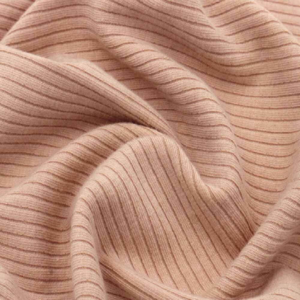 Peach Light Solid 4x2 Rib Knit Fabric by the Yard Style 774 