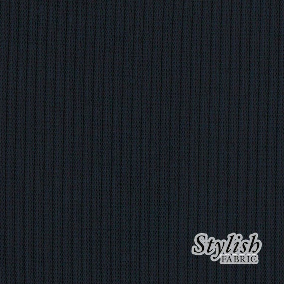black ribbed fabric