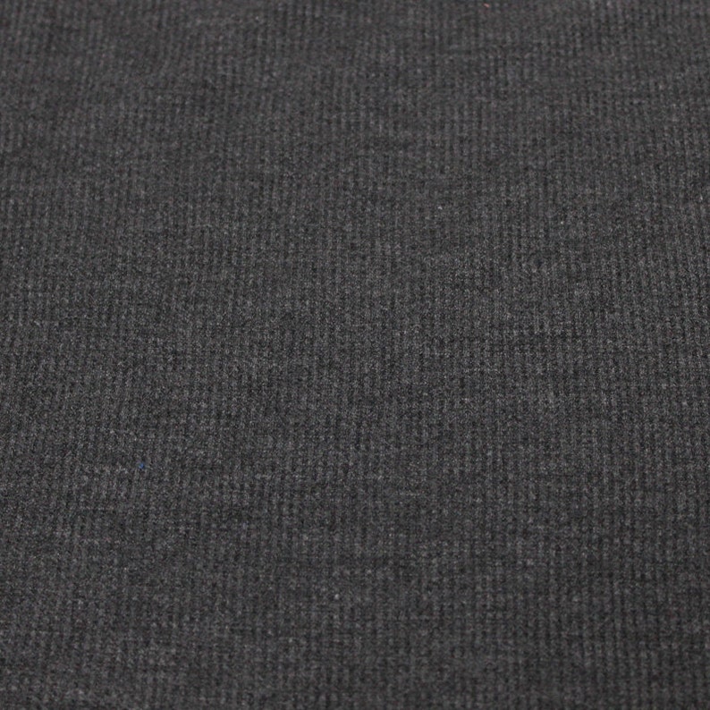 Charcoal 2 Tone Solid Thermal Knit Fabric Clothing's DIY Etsy