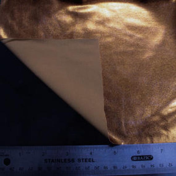 Style 3052 Copper 58 4-Way Stretch Heavy-Weight Metallic Foil Fabric by the Yard
