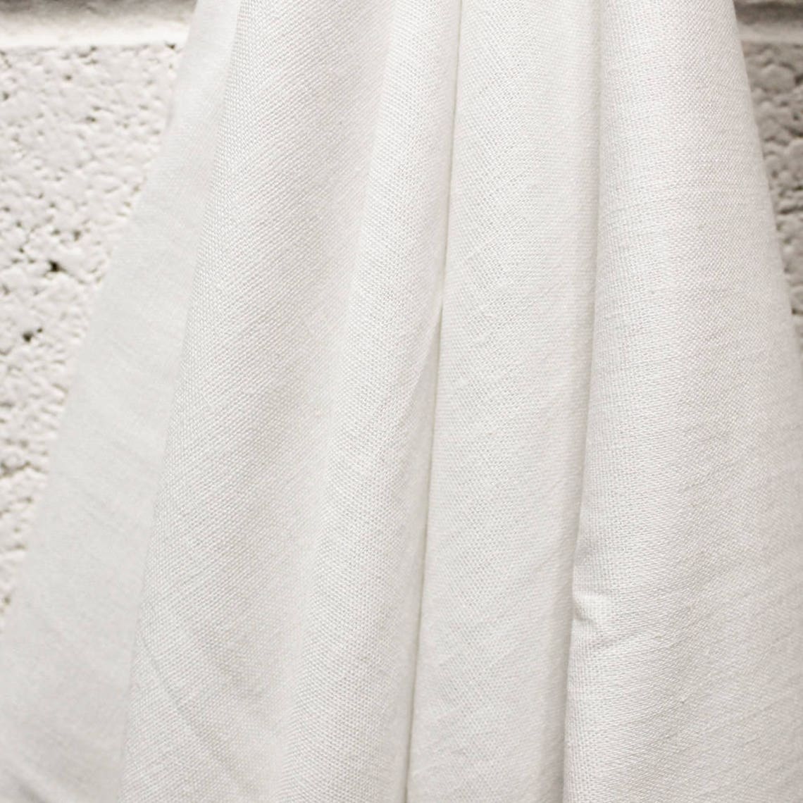 Off White 52'' Rayon Stretch Linen Fabric by the Yard Etsy