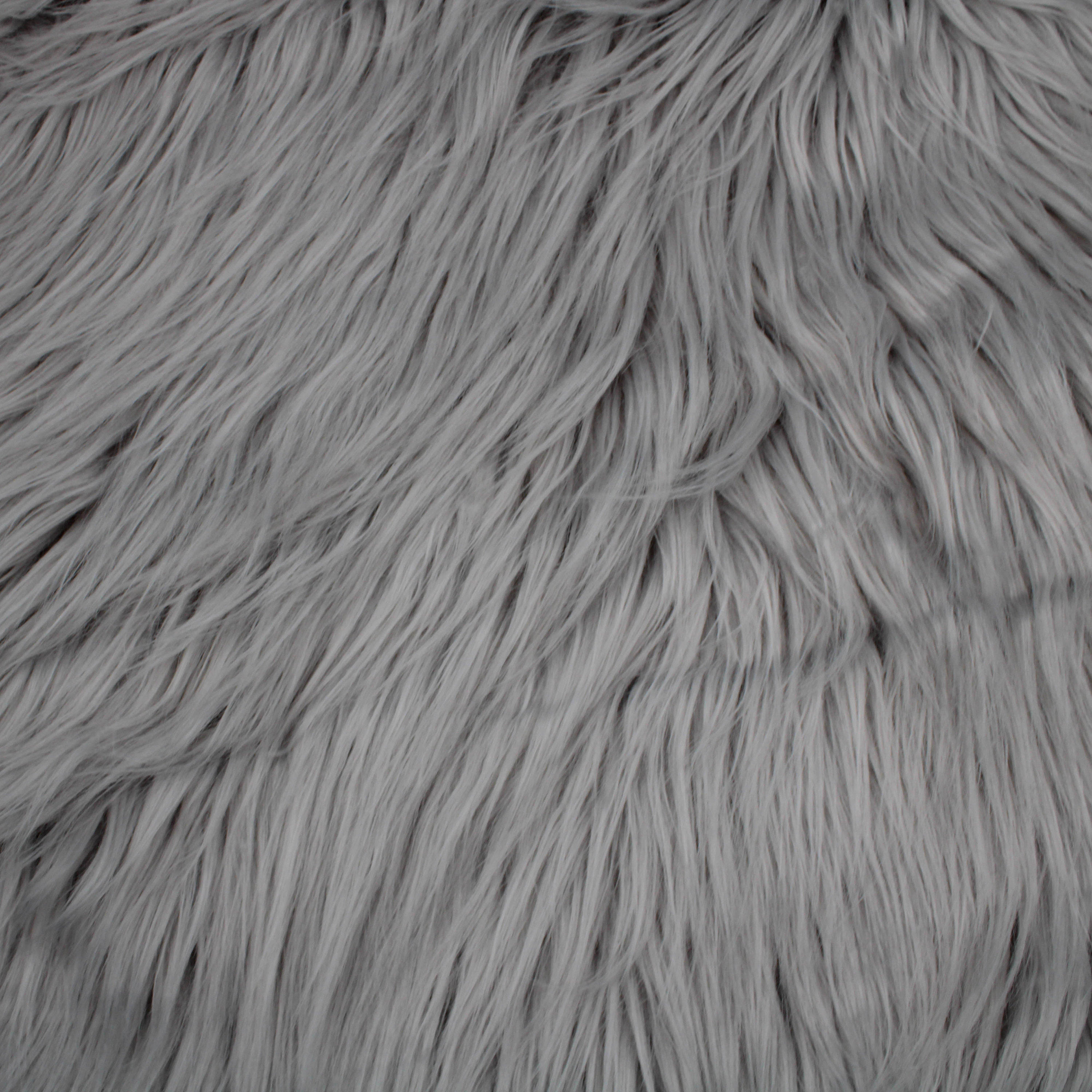 MJTrends: Faux Fur Fabric: Long Pile Black